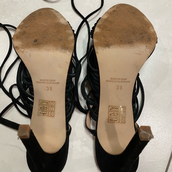 The Mode Collective Multi Strap Sandal in Black - Picture 11 of 12